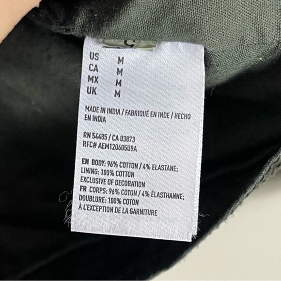 American Eagle AE Womens Camo Embroidered "LOVE" Hooded Jacket Size M utility - Picture 8 of 10